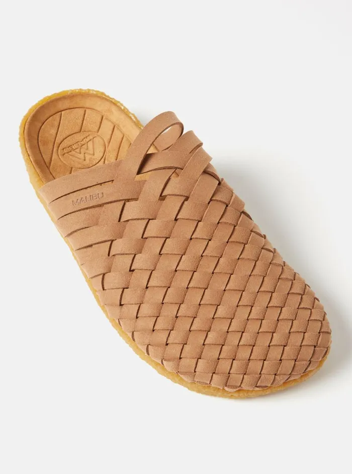 Malibu Colony Classic Sandal In WalnutTan Vegan LeatherCrepe Men Universal Works Footwear