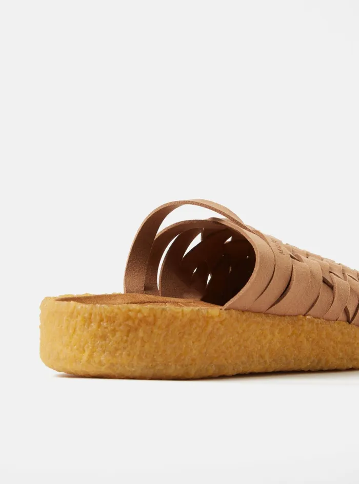 Malibu Colony Classic Sandal In WalnutTan Vegan LeatherCrepe Men Universal Works Footwear