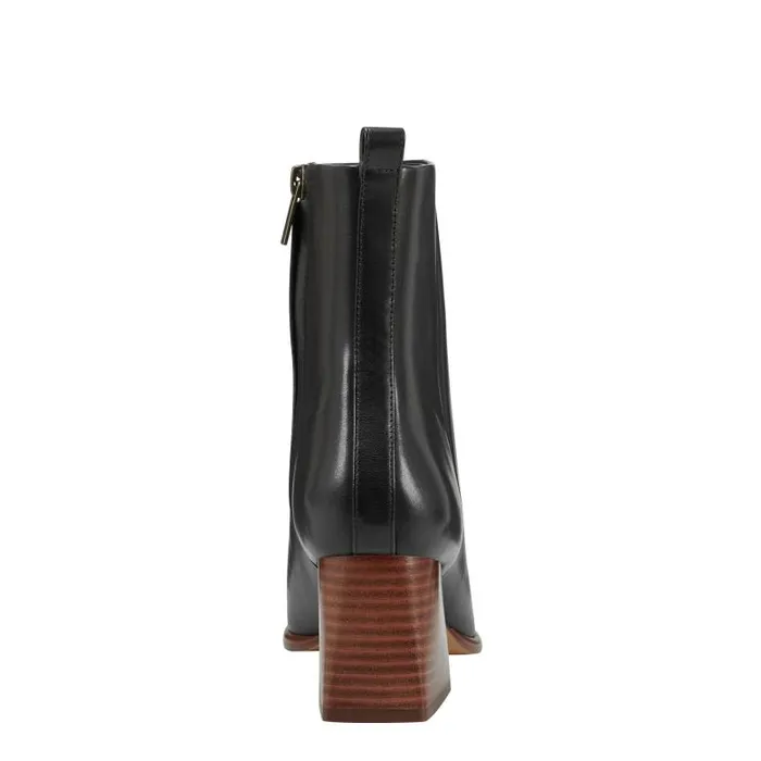 Marc Fisher Boots and Booties Women Floria Square Toe Bootie Black Leather
