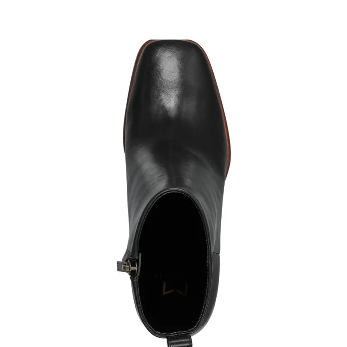 Marc Fisher Boots and Booties Women Floria Square Toe Bootie Black Leather