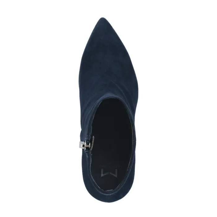 Marc Fisher Boots and Booties Women Jarli Pointy Ankle Bootie Navy Suede