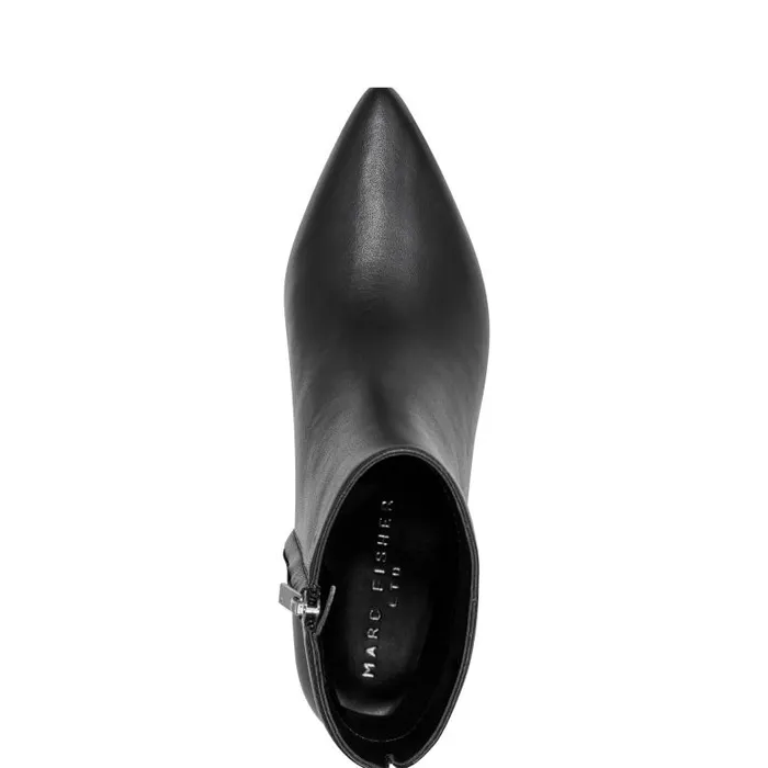 Marc Fisher Boots and Booties Women Leonna Ankle Bootie Black Leather