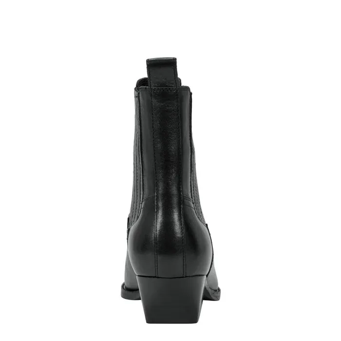 Marc Fisher Boots and Booties Women Pryce Western Bootie Black Leather
