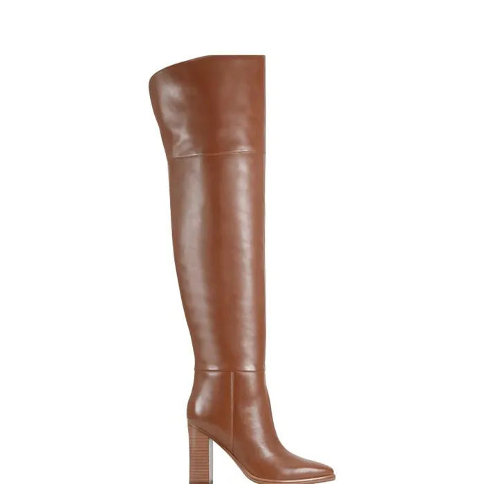 Marc Fisher Boots Women Lasli Over The Knee Boot Brown Leather