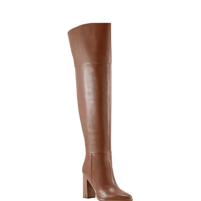 Marc Fisher Boots Women Lasli Over The Knee Boot Brown Leather