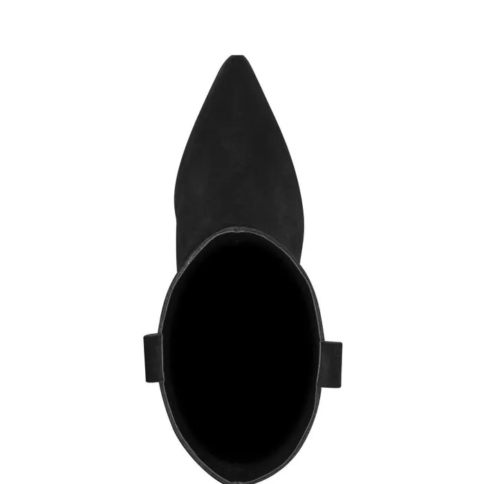 Marc Fisher Boots Women Myleea Slouchy Boot Black Suede