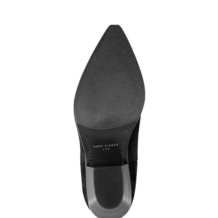 Marc Fisher Boots Women Myleea Slouchy Boot Black Suede