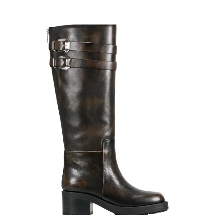 Marc Fisher Casual Boots Women Dariya Casual Boot Dark Brown Leather