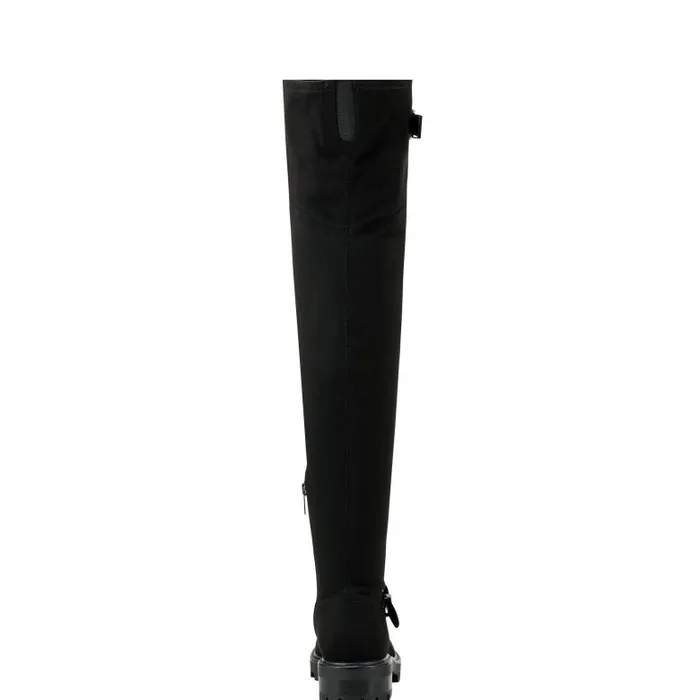 Marc Fisher Casual Boots Women Ganven Lug Sole Over The Knee Boot Black
