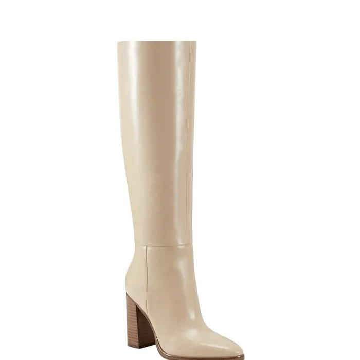 Marc Fisher Dress Boots Women Lannie Dress Boot Light Natural
