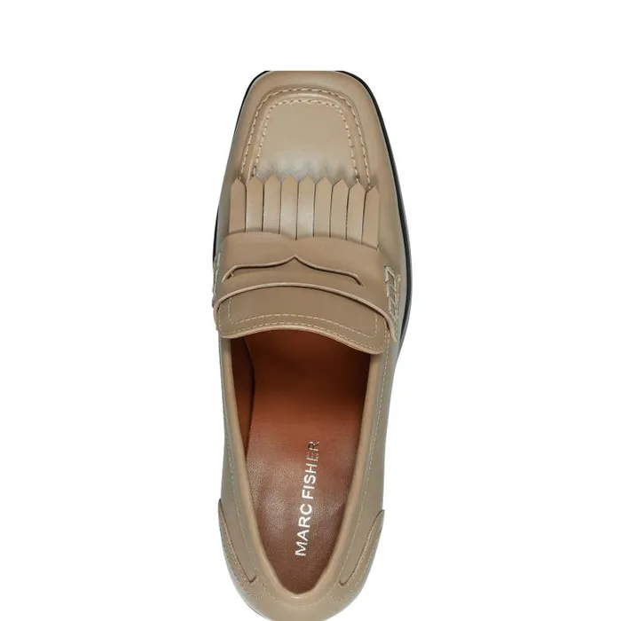 Marc Fisher Heels and Pumps Women Hamish Block Heel Loafer Taupe