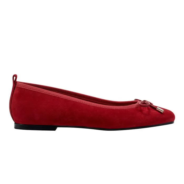 Marc Fisher Loafers and Flats Women Ubet Slipon Casual Flat Red