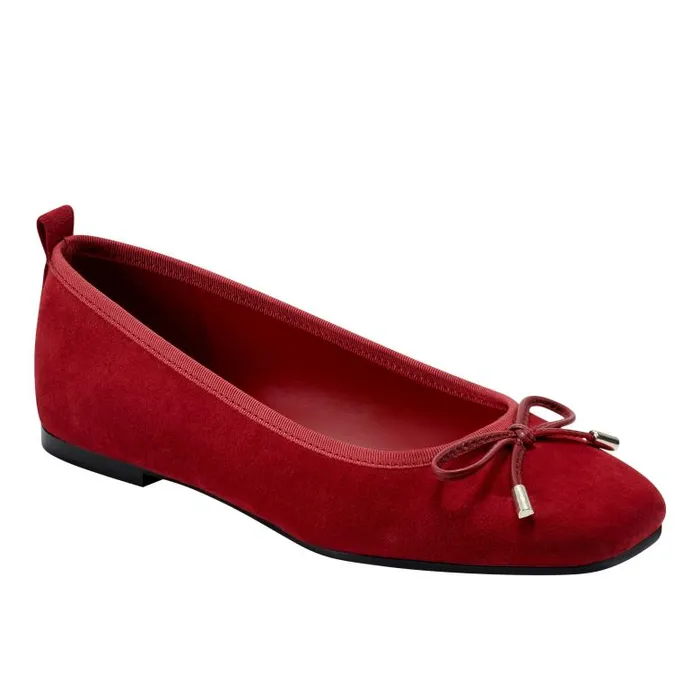 Marc Fisher Loafers and Flats Women Ubet Slipon Casual Flat Red