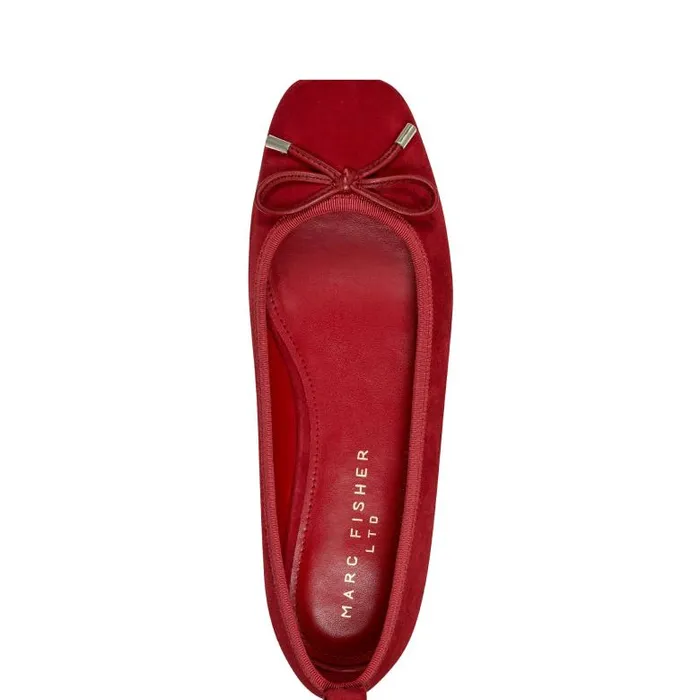 Marc Fisher Loafers and Flats Women Ubet Slipon Casual Flat Red