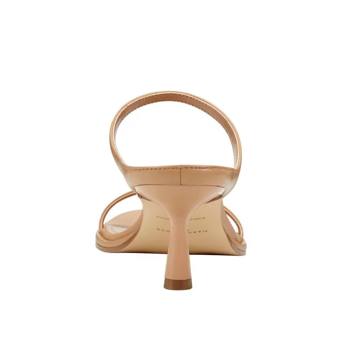 Marc Fisher Mules and Slides Women Alonde Heeled Slide Sandal Medium Natural Leather
