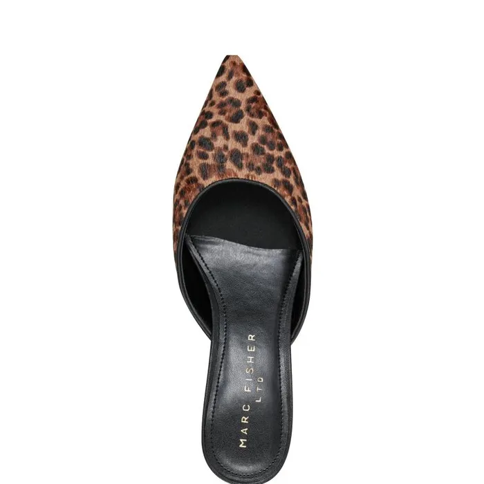 Marc Fisher Mules and Slides Women Rosaly Heeled Mule Leopard