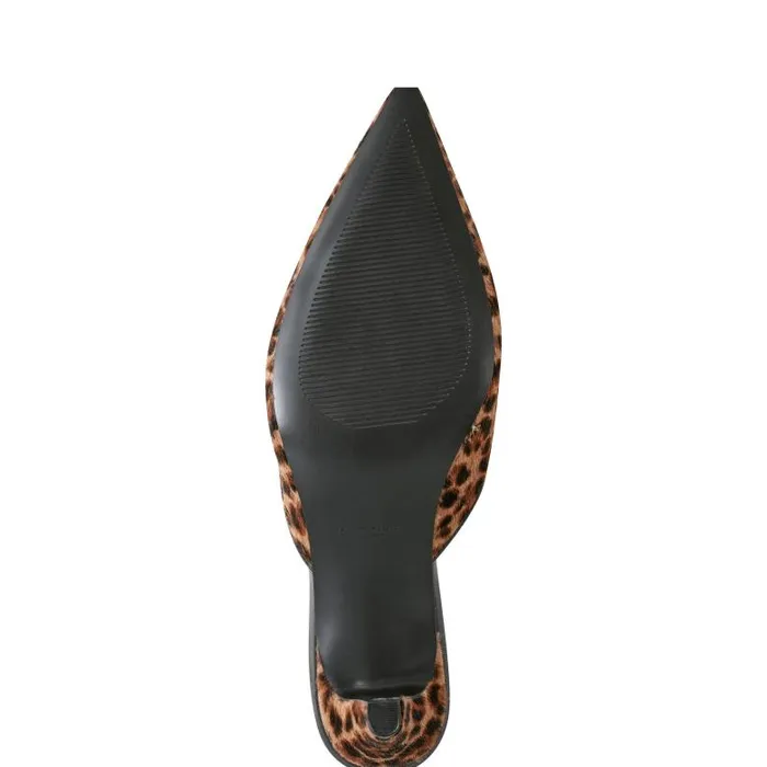 Marc Fisher Mules and Slides Women Rosaly Heeled Mule Leopard