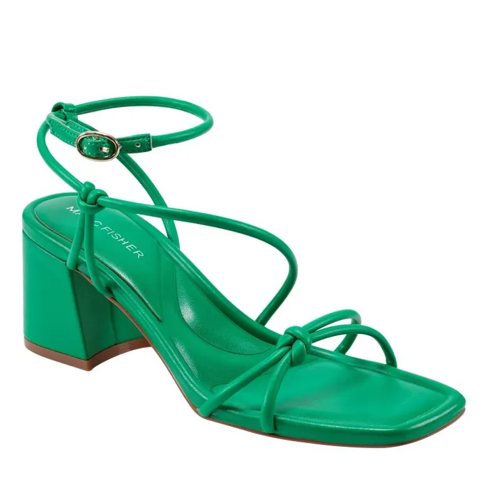 Marc Fisher Sandals Women Gurion Block Heel Sandal Dark Green