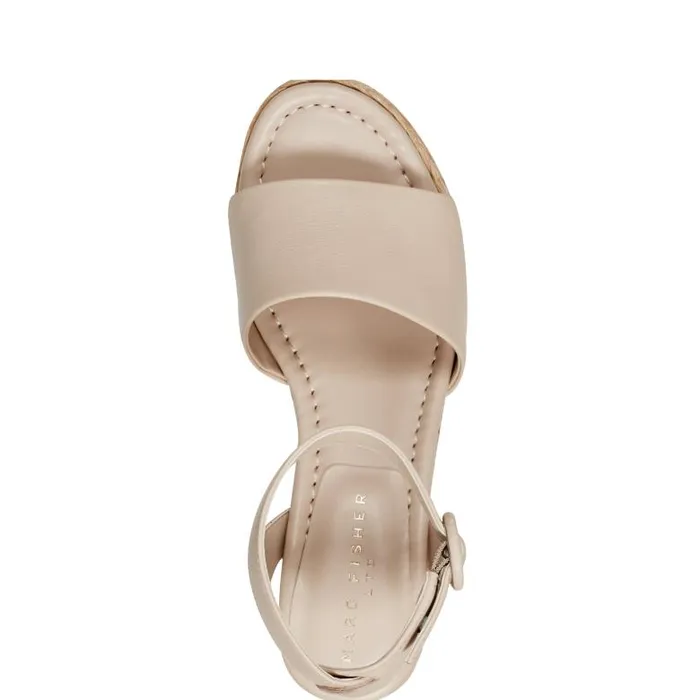 Marc Fisher Sandals Women Palyca Platform Espadrille Sandal Natural Leather