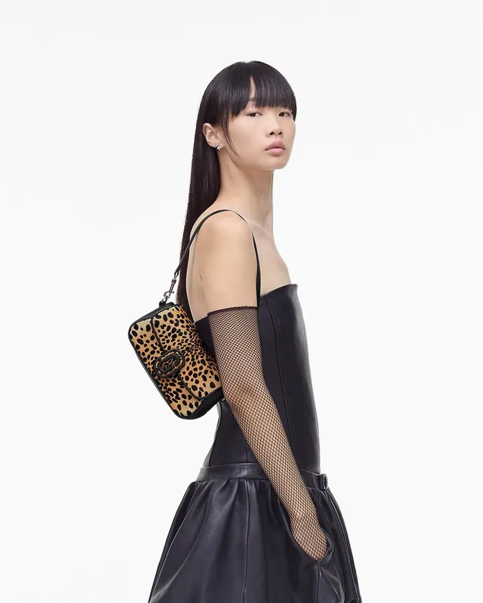 Marc Jacobs Crossbody Bags The Cheetah Haircalf Clover Shoulder Bag Black Multi 8211 Women