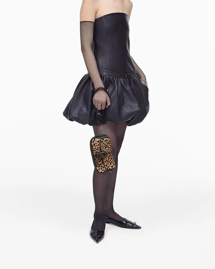 Marc Jacobs Crossbody Bags The Cheetah Haircalf Clover Shoulder Bag Black Multi 8211 Women