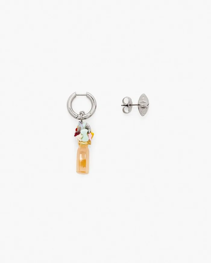 Marc Jacobs Earrings Mini Icon Perfect Earrings Silverpink Multi 8211 Women