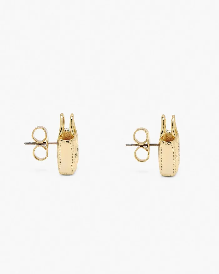 Marc Jacobs Earrings The Tote Bag Stud Earrings Light Antique Gold 8211 Women