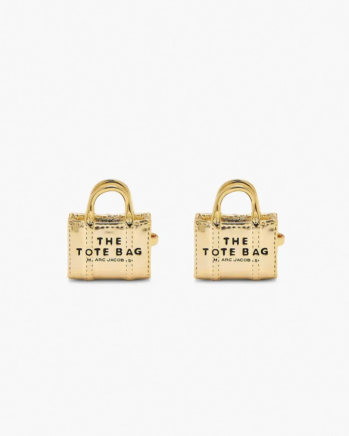 Marc Jacobs Earrings The Tote Bag Stud Earrings Light Antique Gold 8211 Women
