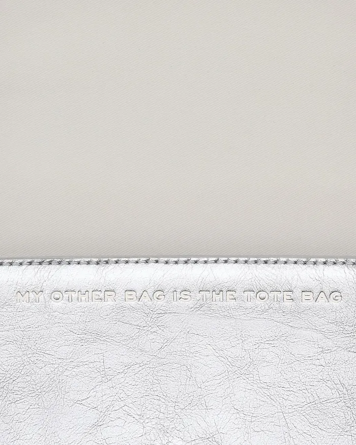 Marc Jacobs Large Wallets The Metallic Leather Chain Mini Bag Silver 8211 Women