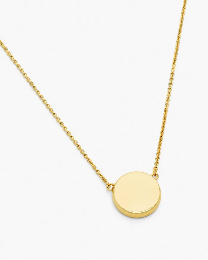 Marc Jacobs Necklaces The Button Pendant Necklace Goldcream 8211 Women
