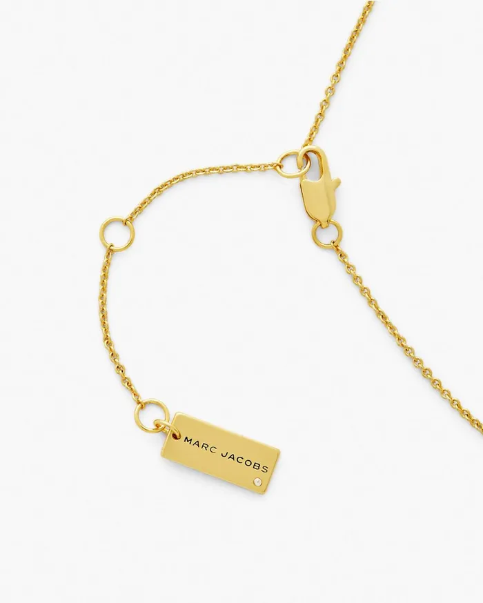 Marc Jacobs Necklaces The Button Pendant Necklace Goldcream 8211 Women