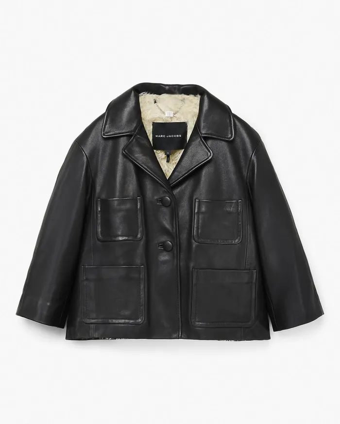Marc Jacobs Outerwear The Leather Lady Jacket Black 8211 Women
