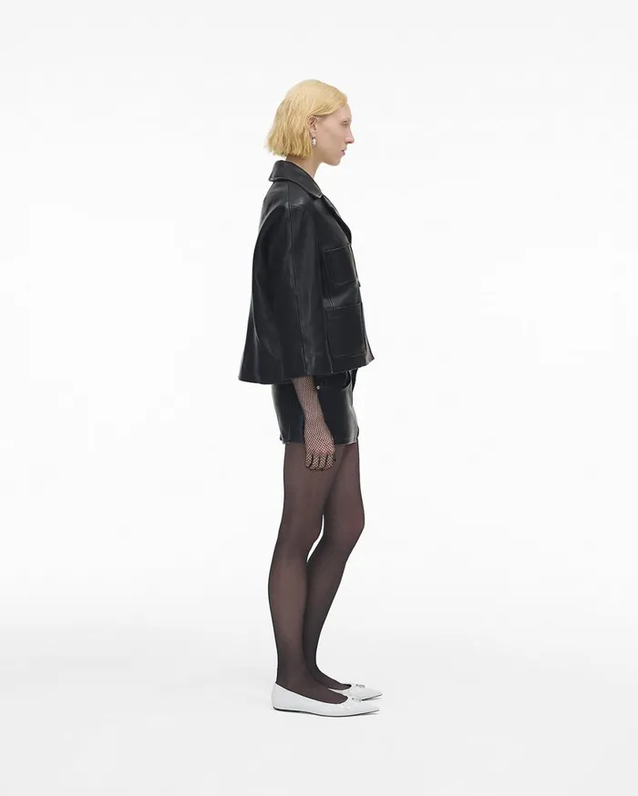 Marc Jacobs Outerwear The Leather Lady Jacket Black 8211 Women