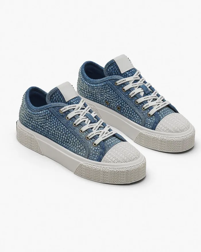 Marc Jacobs Sneakers The Crystal Denim Sneaker Light Blue Crystal 8211 Women