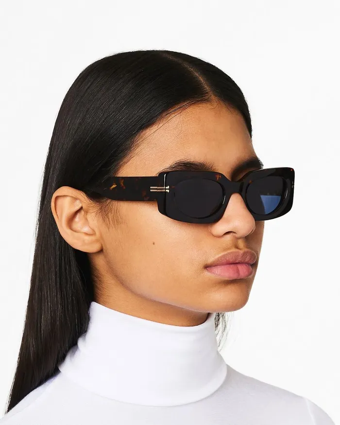 Marc Jacobs Sunglasses Icon Rectangular Sunglasses Havana 8211 Women