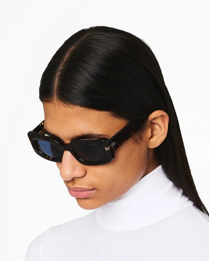 Marc Jacobs Sunglasses Icon Rectangular Sunglasses Havana 8211 Women