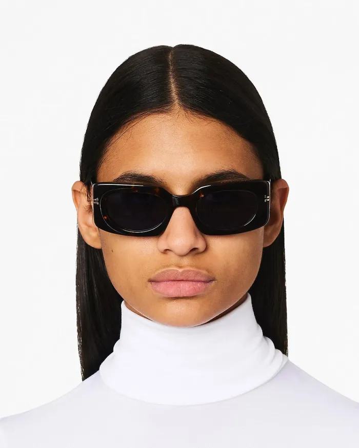 Marc Jacobs Sunglasses Icon Rectangular Sunglasses Havana 8211 Women