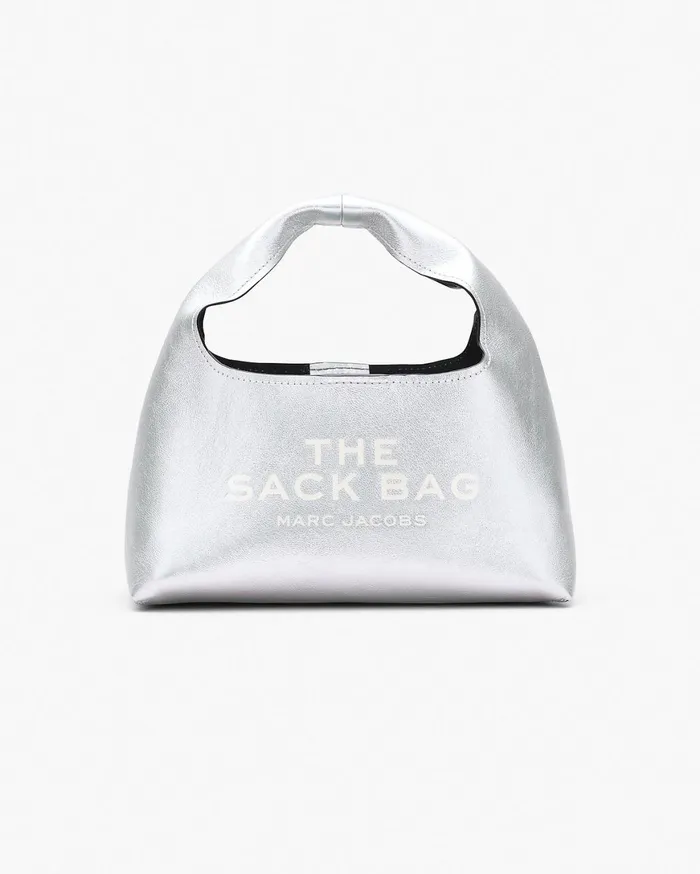 Marc Jacobs The Sack Bag The Metallic Leather Mini Sack Bag Silver 8211 Women Marc Jacobs The Sack Bag The Metallic Leather Mini Sack Bag Silver 8211 Women