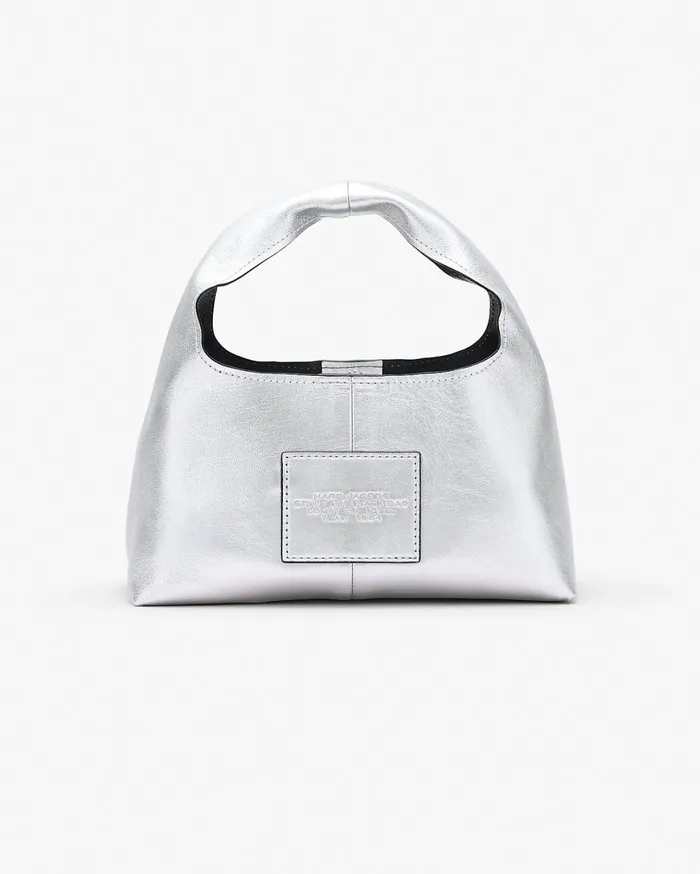 Marc Jacobs The Sack Bag The Metallic Leather Mini Sack Bag Silver 8211 Women