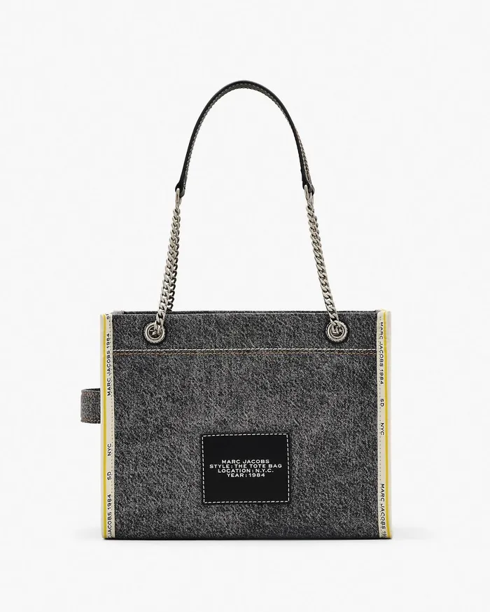 Marc Jacobs The Tote Bag The Denim Chain Medium Tote Bag Black Wash 8211 Women