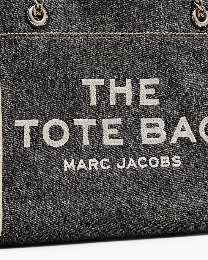 Marc Jacobs The Tote Bag The Denim Chain Medium Tote Bag Black Wash 8211 Women