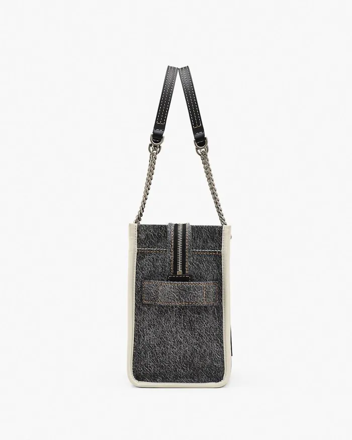 Marc Jacobs The Tote Bag The Denim Chain Medium Tote Bag Black Wash 8211 Women