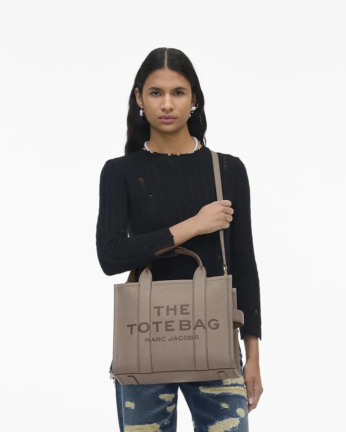 Marc Jacobs The Tote Bag The Leather Medium Tote Bag Cement 8211 Women