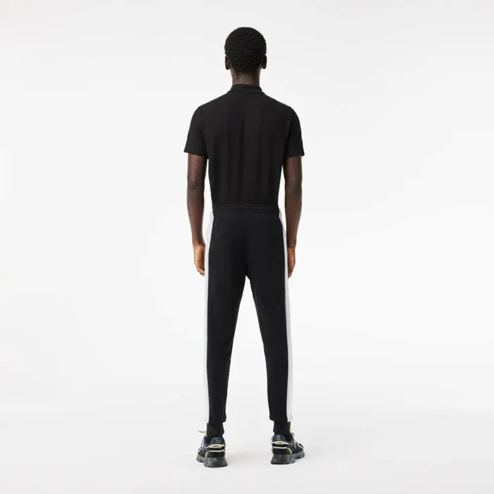 Matching Sets Men Lacoste Men039s Colorblock Sweatpants Black Grey Chine Snp