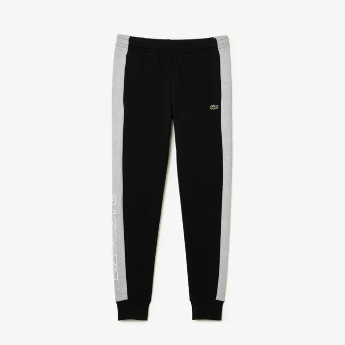 Matching Sets Men Lacoste Men039s Colorblock Sweatpants Black Grey Chine Snp