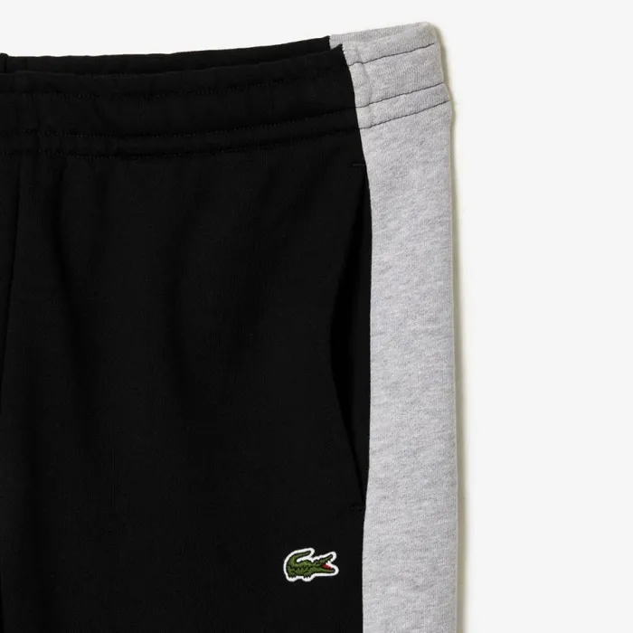 Matching Sets Men Lacoste Men039s Colorblock Sweatpants Black Grey Chine Snp