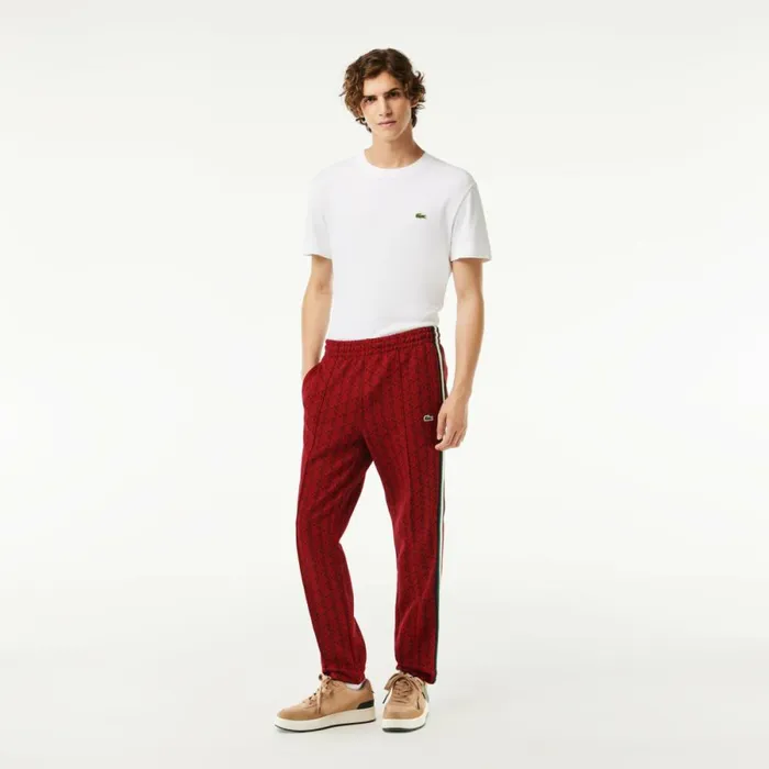 Matching Sets Men Lacoste Men039s Jacquard Monogram Paris Sweatpants Bordeaux Red Swm Matching Sets Men Lacoste Men039s Jacquard Monogram Paris Sweatpants Bordeaux Red Swm