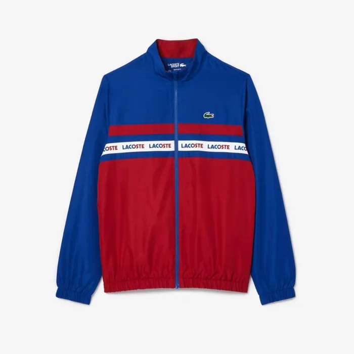 Matching Sets Men Lacoste Men039s Logo Stripe Tennis Sweatsuit Navy Blue Bordeaux Is4