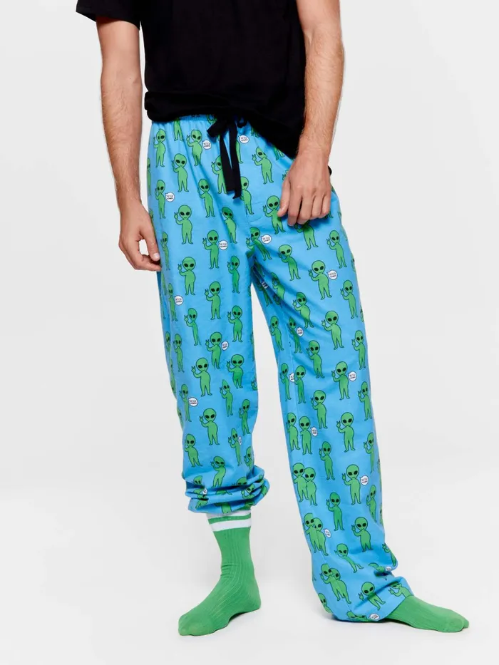 Men Alien Flannelette Pj Pant Multi Peter Alexander Pants
