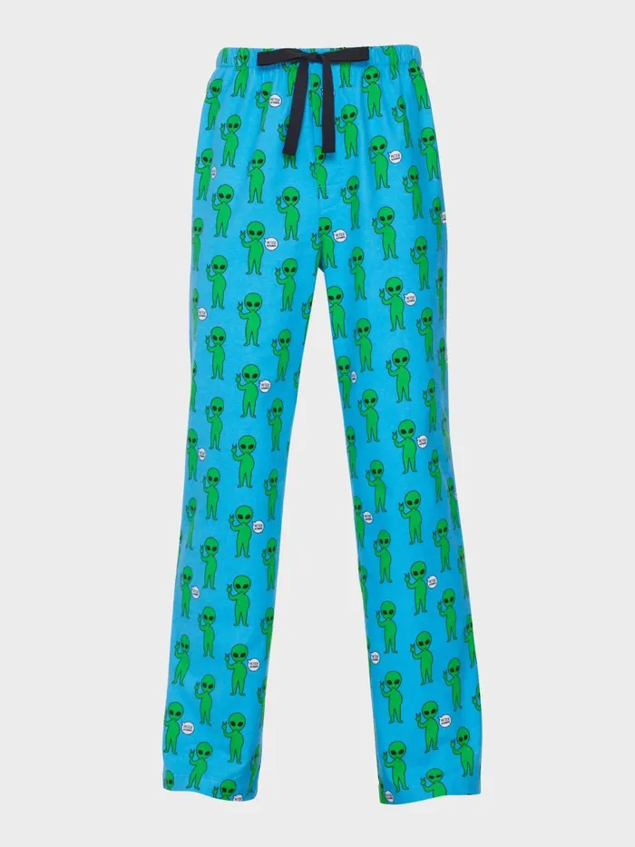 Men Alien Flannelette Pj Pant Multi Peter Alexander Pants